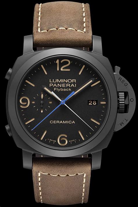 panerai luminor ceramica flyback wrist|luminor Panerai price list.